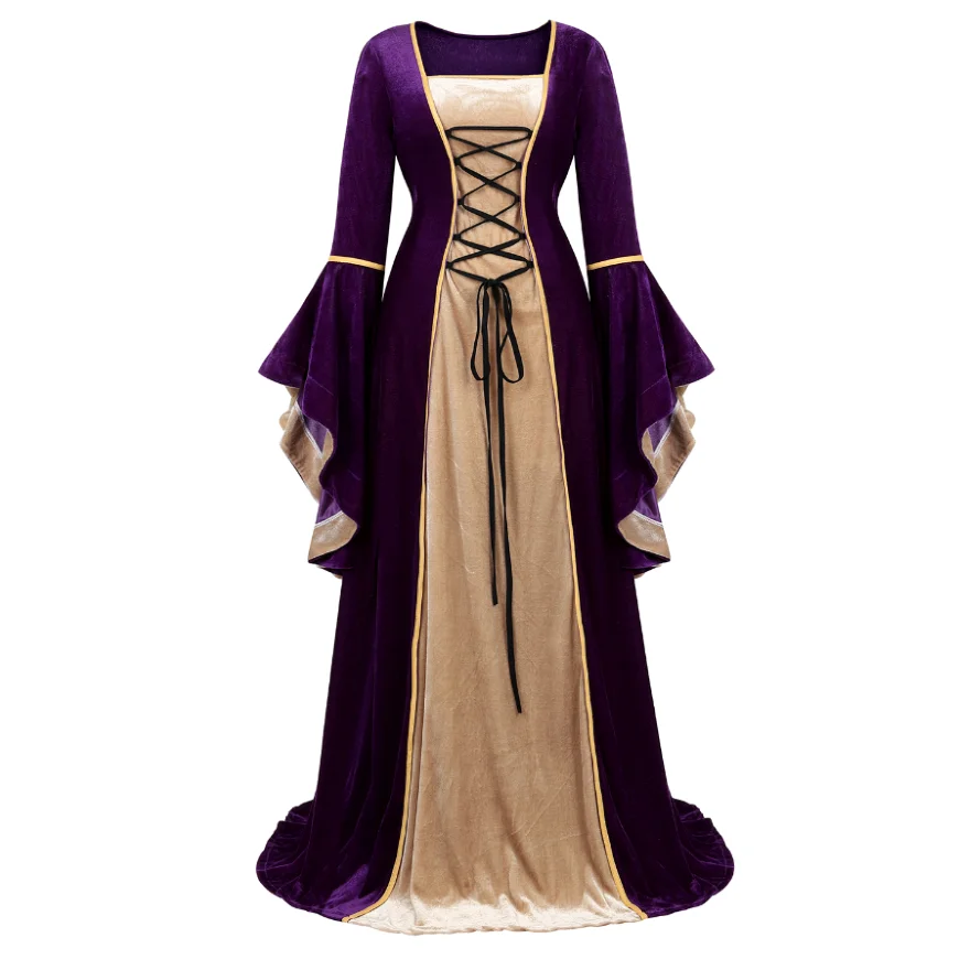 Europäische mittelalter liche Königin Prinzessin Hochzeits feier formelles Kleid Halloween Frauen Karneval Hof edlen Palast Cosplay Kostüm – Detail 7