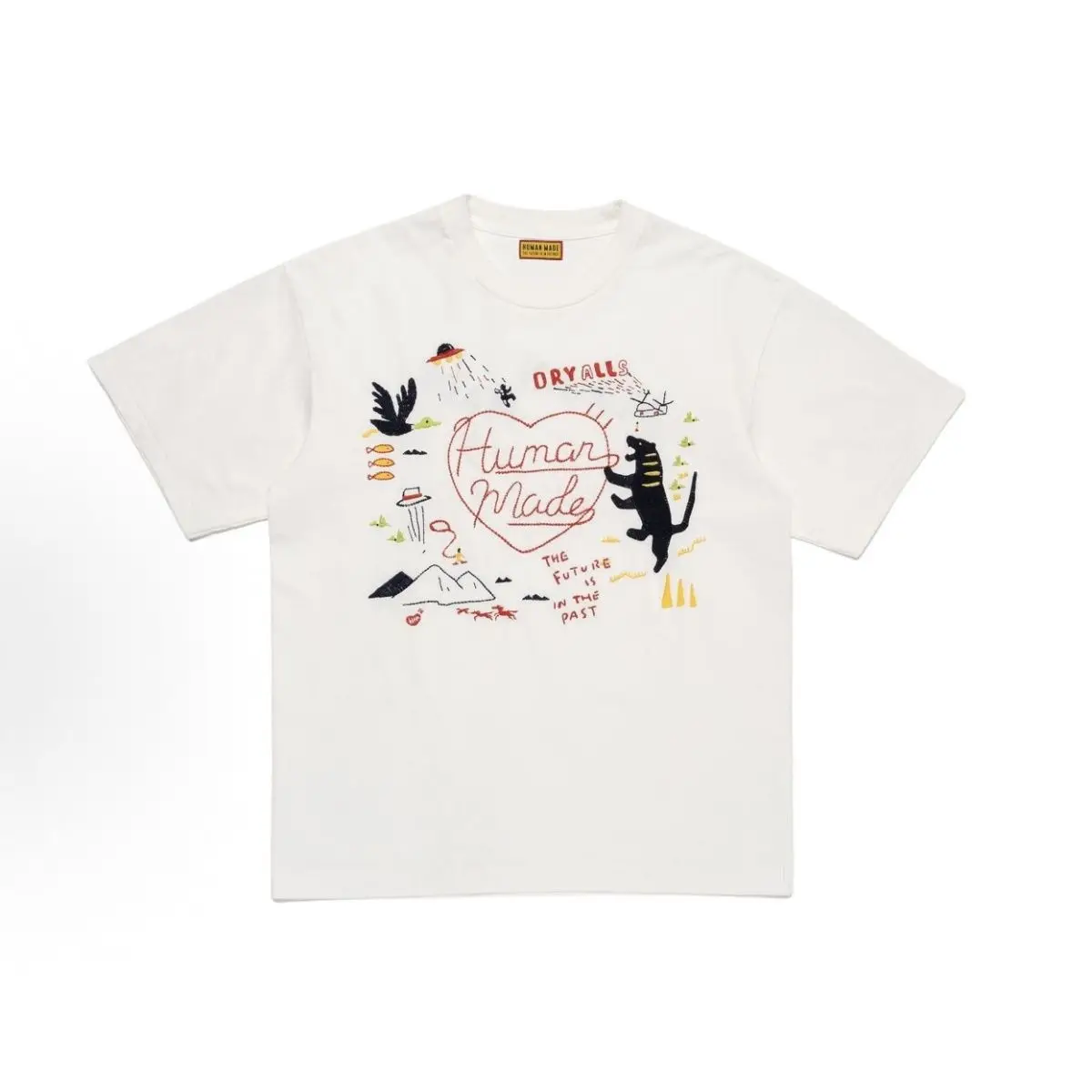 2026 Human Made Tiger Graphic Tee Hand Drawn Slub Cotton Couple Loose Summer Streetwear