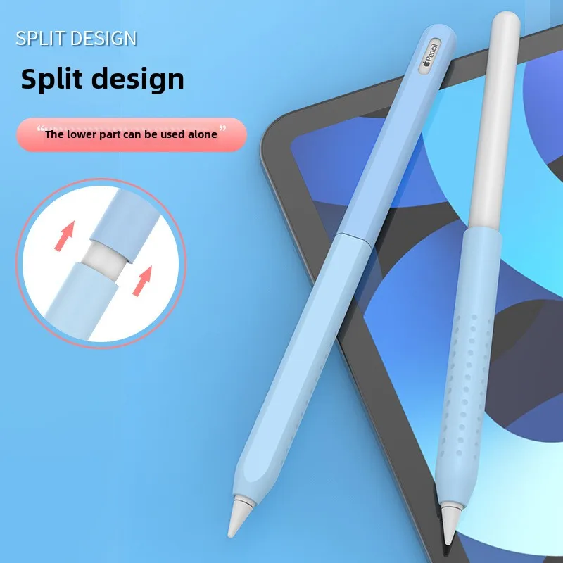 حافظة جديدة من السيليكون لهاتف Apple Pencil 2.0 Pro Stylus غطاء حماية ملون مضاد للانزلاق 2nd Gen Pencil 2.0 لا يؤثر على الشحن