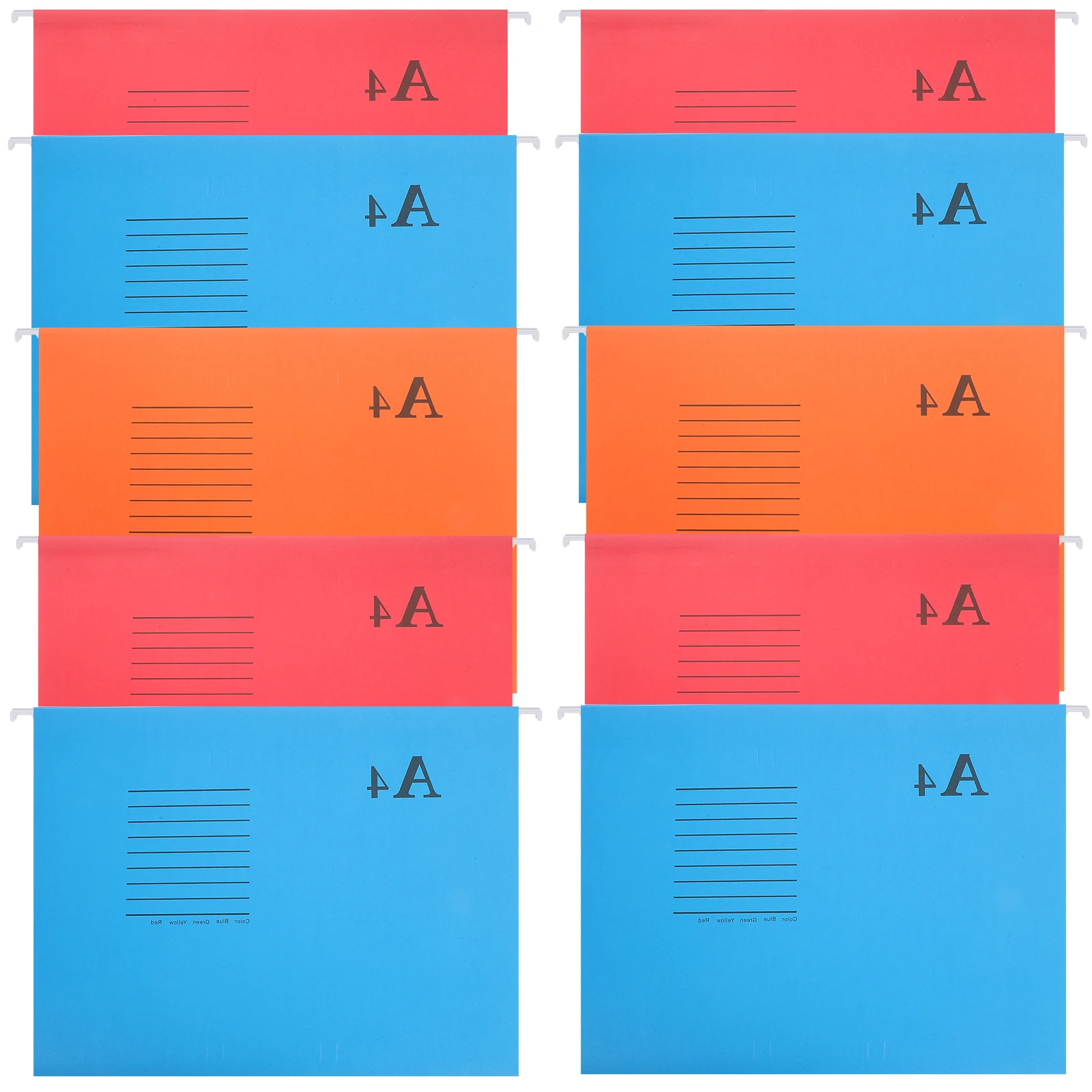 

10 Pcs File Office Document Supplies Folders Paper Wide Opening Desk Office Hanging Documents Organizer Storage Cabinet