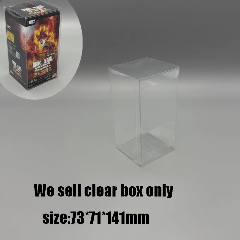 For Dragon Ball TCG | Transparent Protective Case - Dustproof Storage Box for Japanese FB02 Blazing Aura Collection
