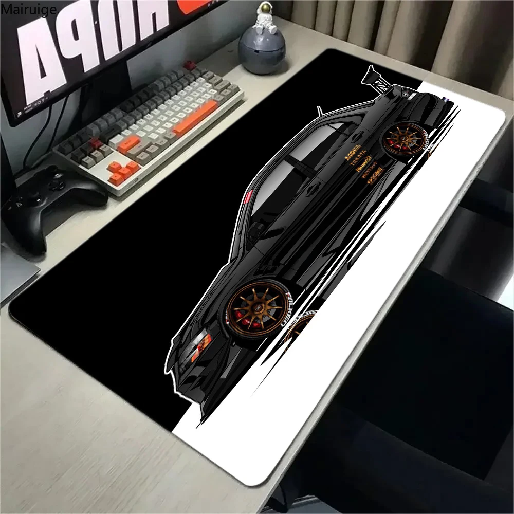 Racing Sports Car Mousepad Cartoon Lockedge XXL XL Large Gaming Mouse Pad Computer Gamer Keyboard Mouse Mat Desk For PC Desk Pad