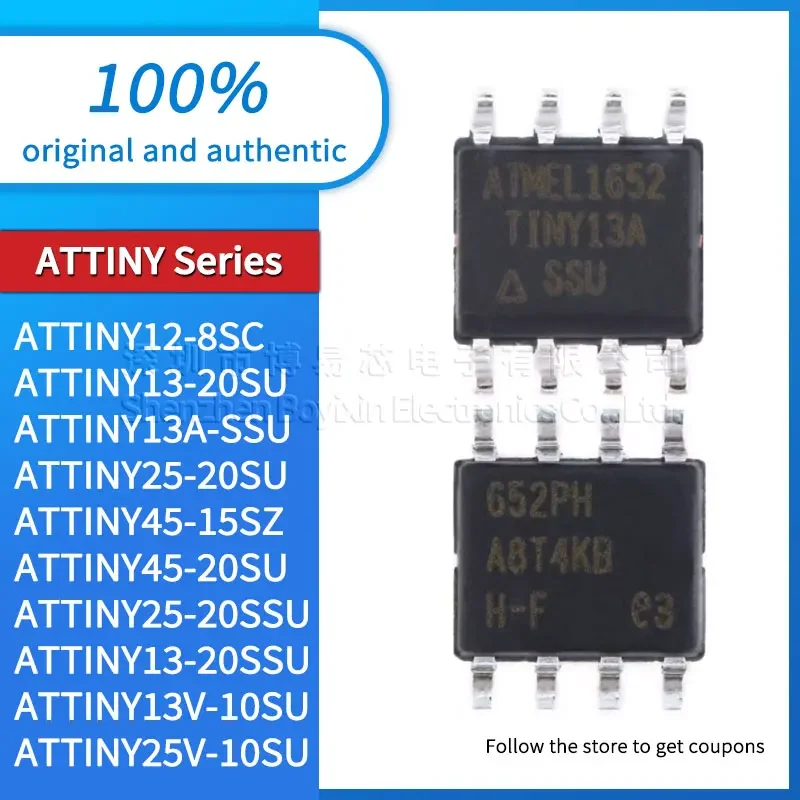 

Original genuine ATTINY12-8SC 13-20SU 45-15SZ 45-20SU 25-20SU 13A-SSU 25-20SSU 13-20SSU 13V-10SU 25V-10SU