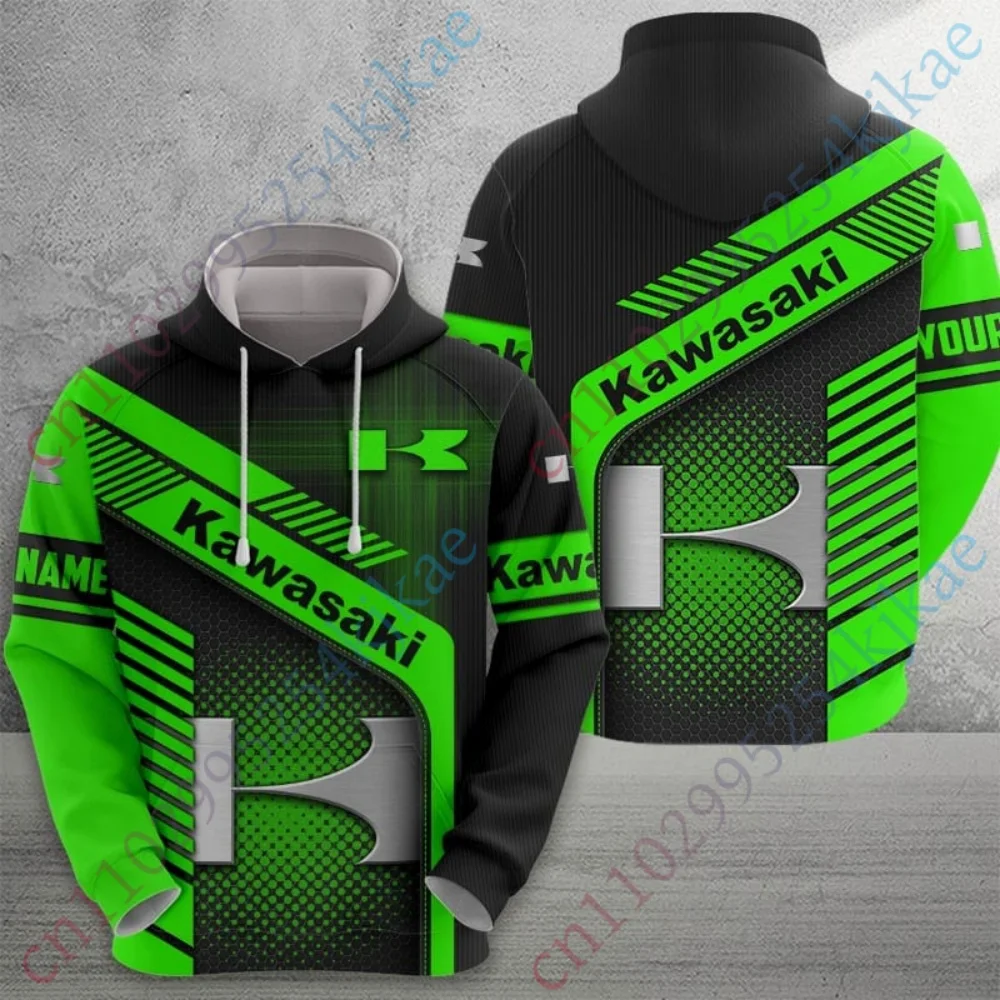 

Kawasaki Hoodies For Men Clothing Long sleeve Streetwear Casual Zip Hoodie Sport Harajuku Sweatshirt Unisex 3D Printing Anime