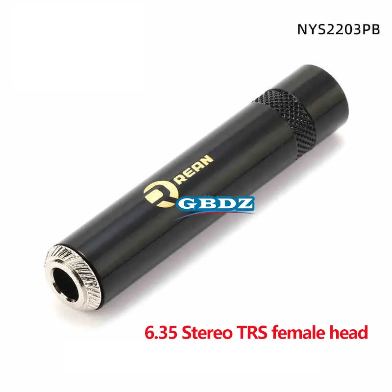 REAN 6,35 mm 3-Kern-Buchse, Stereo-Mono-Headset, Audio-Mikrofon, Löten, TRS-Lautsprecher, Gitarre, TS-Stecker, NYS2203PB – Detail 3