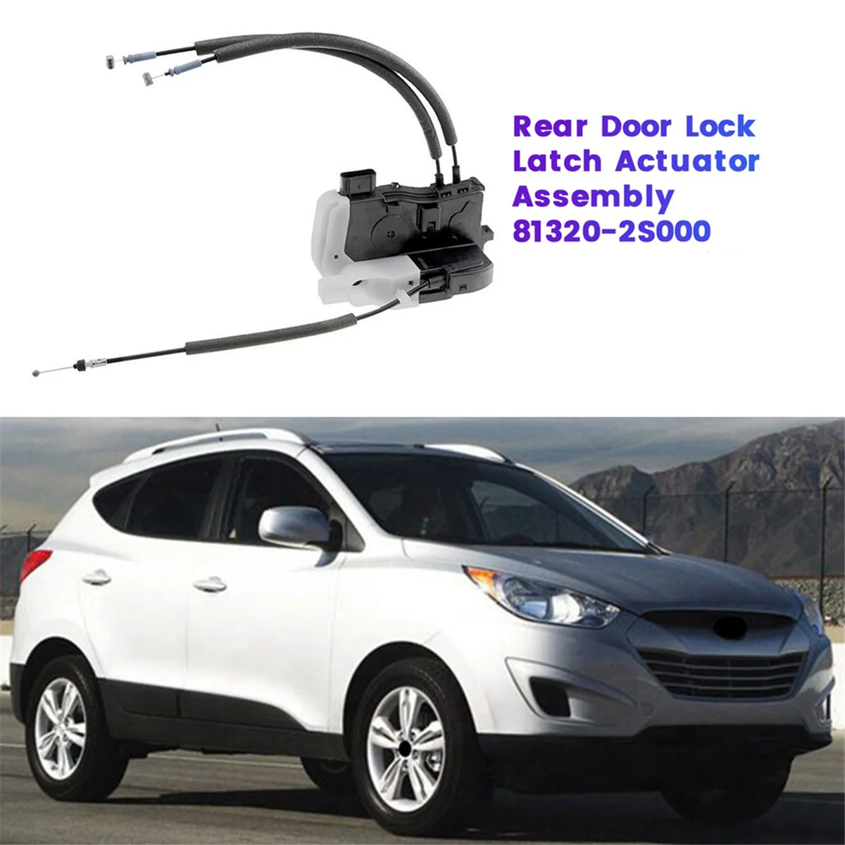 Front Right Door Lock Latch Actuator Motor Assembly 81320-2S000 for Hyundai Tucson IX35 2010-2017 81320-2Z000 813202S000