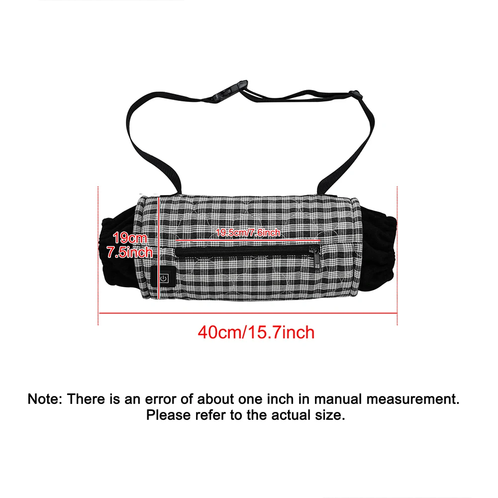 Saco aquecedor de mão aquecido elétrico recarregável luvas de aquecimento elétrico inverno térmico mão muff portátil pendurado pescoço mão mais quente