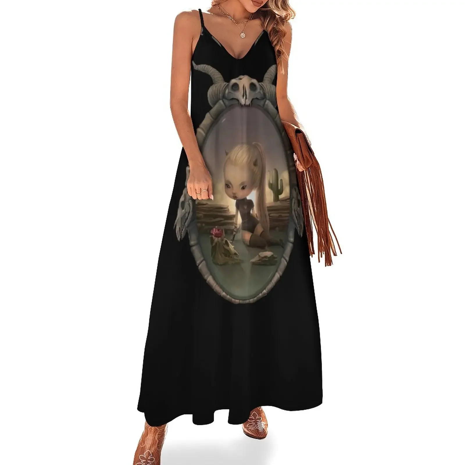 

Emuna Tfela (Superstition) Sleeveless Dress summer dress daily summer clothes Elegant gowns dresses for woman Dress