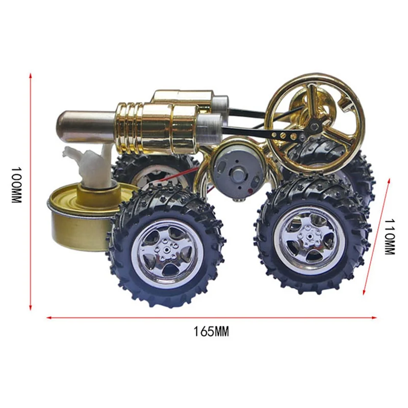 B78B-Stirling Engine Model Physics Science Experiment Gift Steam Power Experimental Car Motor Educational
