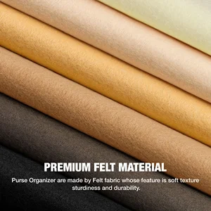 شعرت إدراج حقيبة يناسب حقيبة Longchamp بطانة حقيبة شعرت حقيبة ماكياج القماش حامل المحمولة السفر إدراج حقيبة منظم أعلى 6 مبيعات لإكسسوارات صنع الأكياس - رقم 6