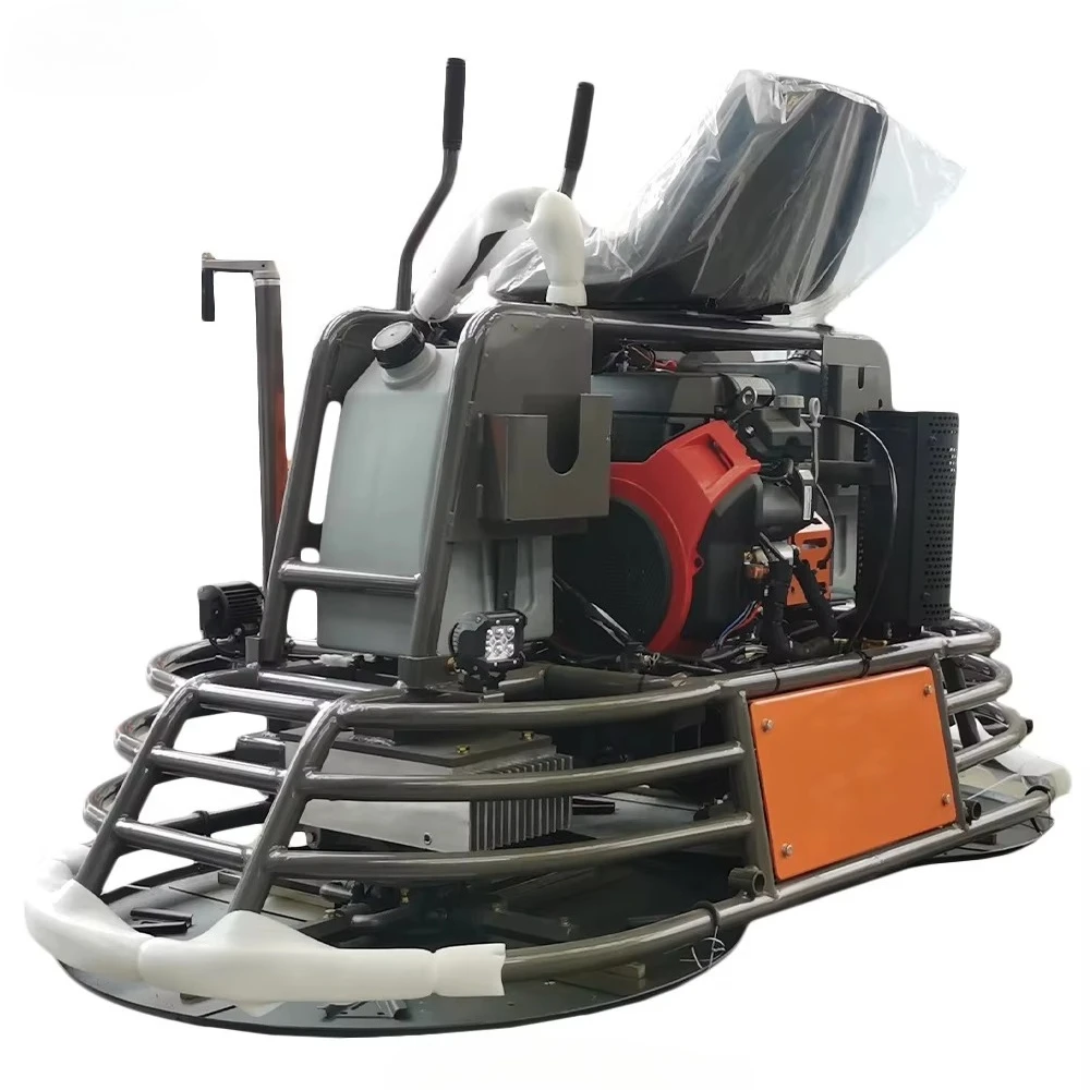 High Speed Concrete Trowel Machine  Powered Ride-on 46 Inch Polishing Tool