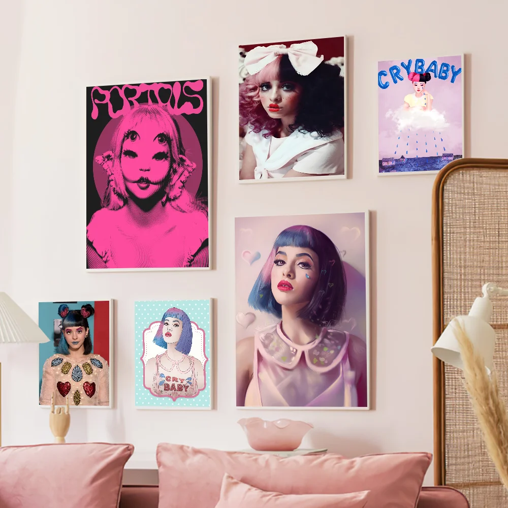 Melanie Martinez Singer Crybaby Music Album Anime Posters Sticky HD Quality Wall Art Retro Posters For Home Kawaii Room Decor