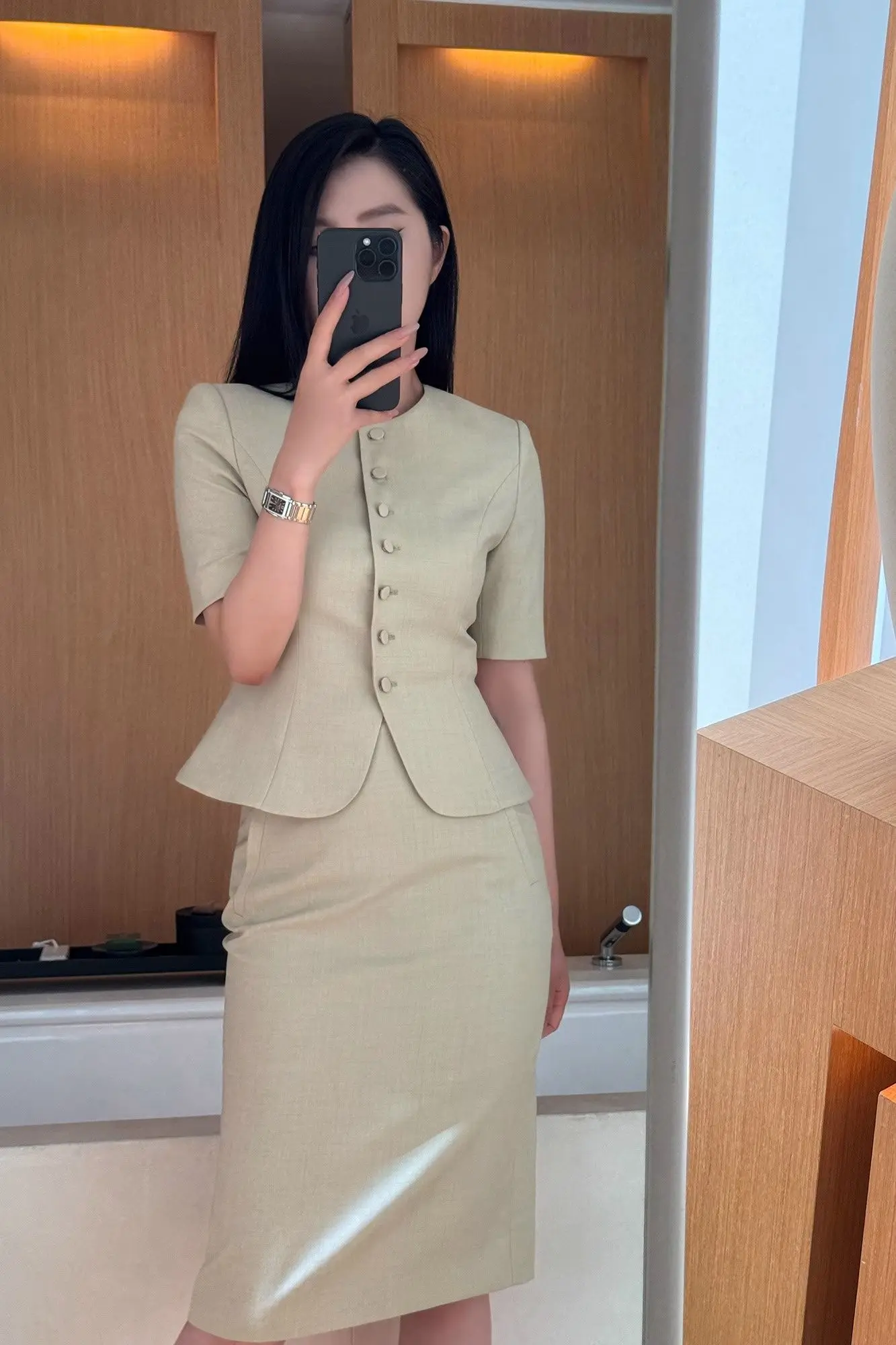 

​​Women's Summer Short Sleeve Office Set Sophisticated Workwear Premium Coordinated Skirt Suit Work to Dinner Separates​​