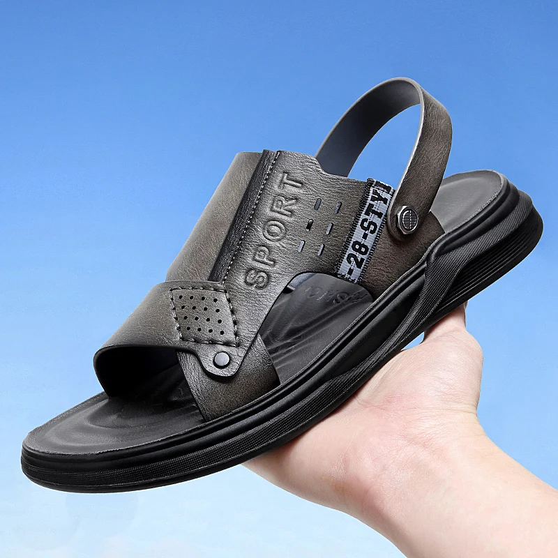 

Men Summer Sandals Platform Breathable Wear-Resistant Casual Sports Outdoor All-match Youth Trend Flat Heel Fashion Summer Main