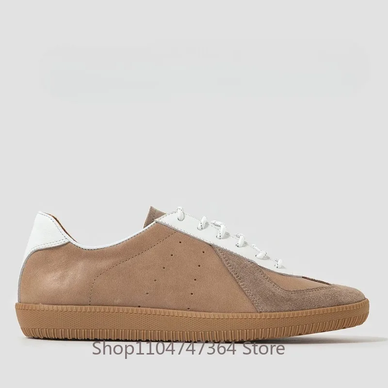 Concise Style Washed Soft Cowhide Wear-resistant Soft Sole Casual Men's Training Shoes Genuine Leather Fashion Sport Oxfords