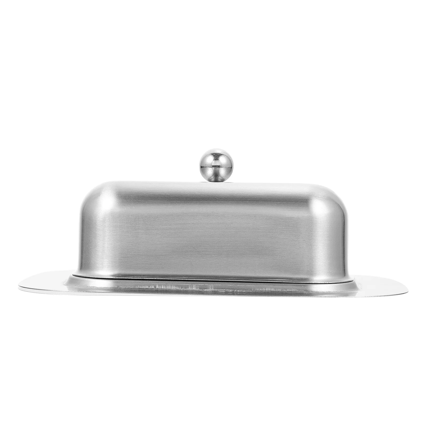 

1Pcs Fresh-Keeping Butter Dish Lid Stainless Steel Cheese Holder Kitchen Supplies Food Plate Multi-Functional Tray