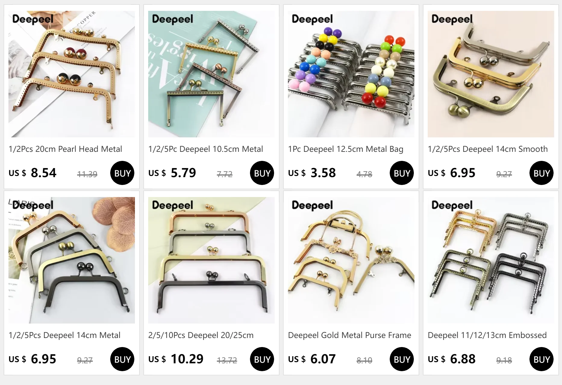 2/5 Stücke 10,5/16,5 cm Glatte Schleife-knoten Taschen Griff Geldbörse Rahmen Kupplung Kuss Verschluss Nähen Klammern DIY Metall Tasche Griffe Zubehör – Detail 1