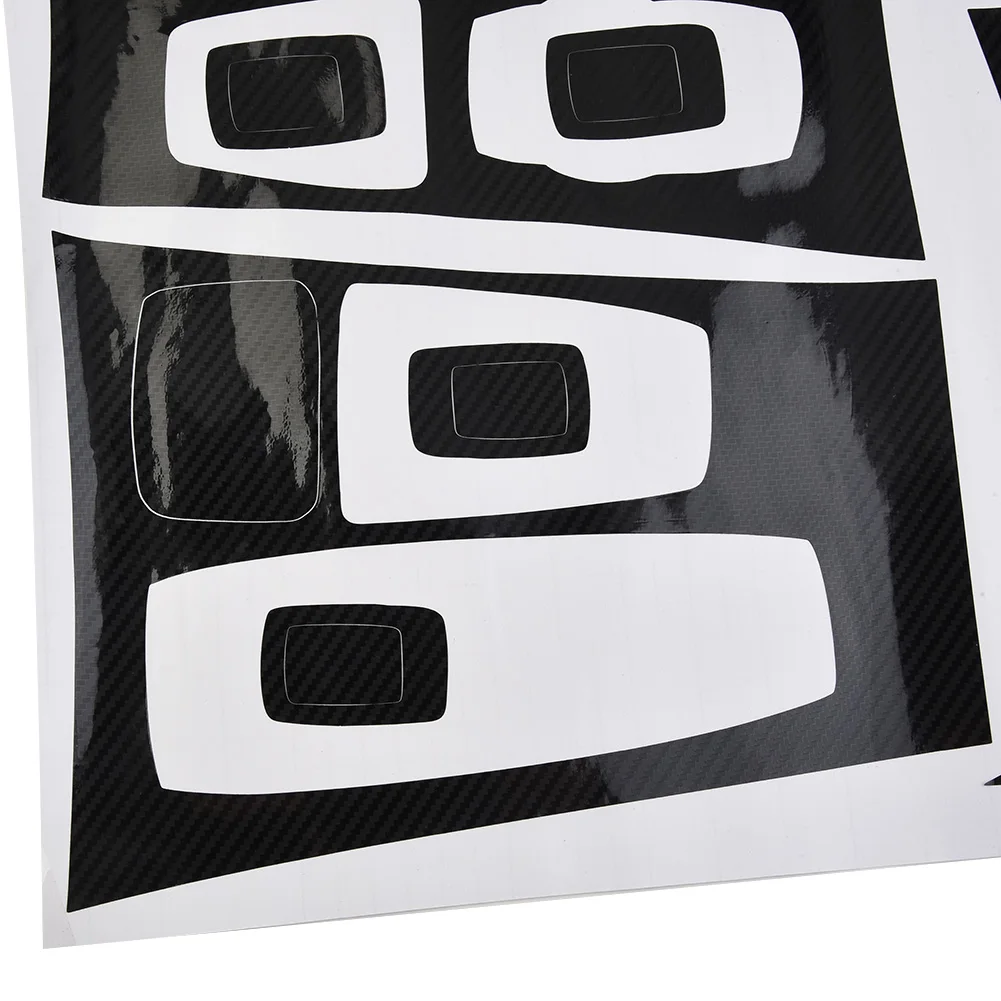 

Car Interior Sticker Dash Trim Decorations Stickers Decals 1 Set Carbon Fiber Pattern For BMW X5 E70 2007-2013