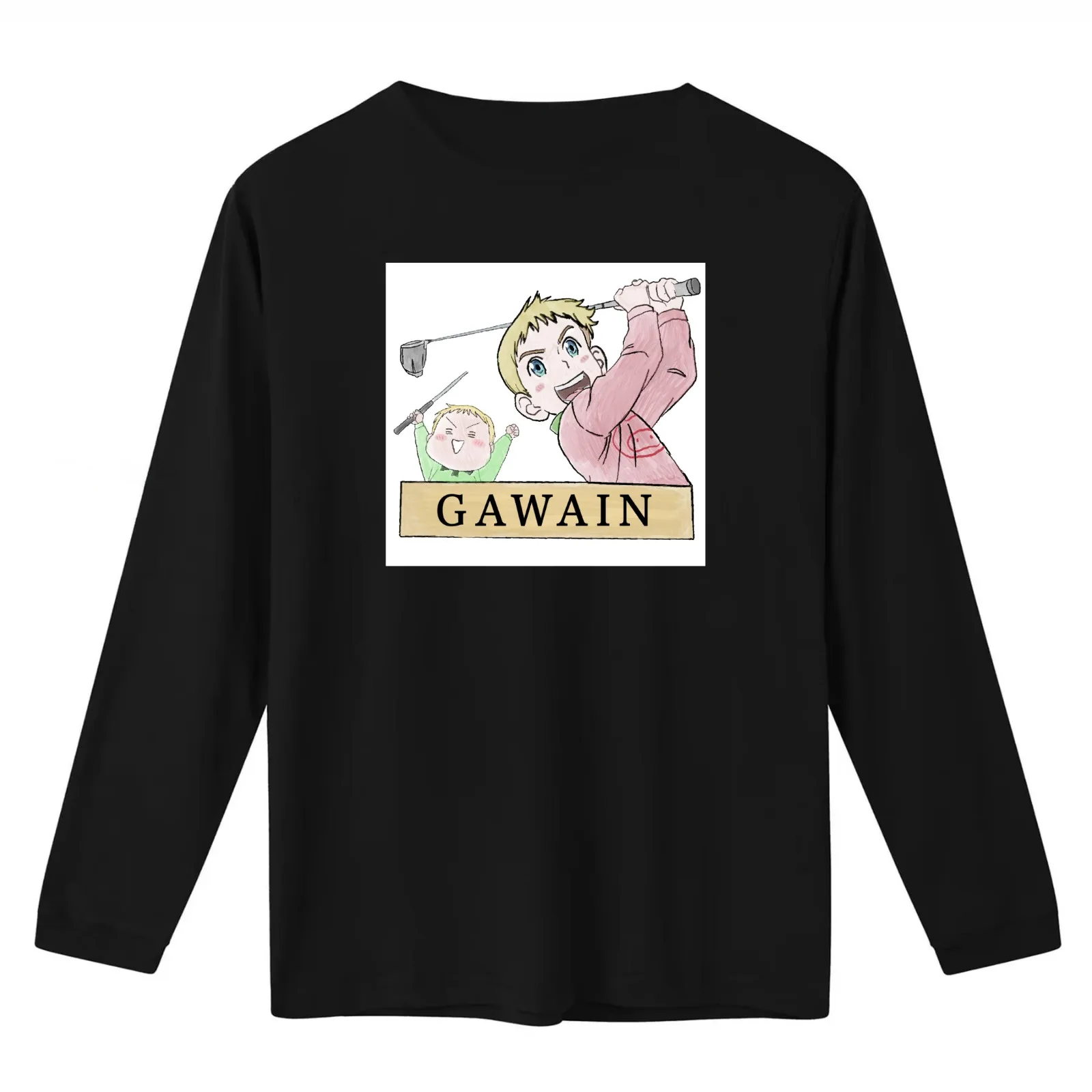 Rising Impact Gawain T-Shirt Summer Casual Cotton Tee Oversized Streetwear Tops Vintage Graphic Print Loose Fit Short Sleeve
