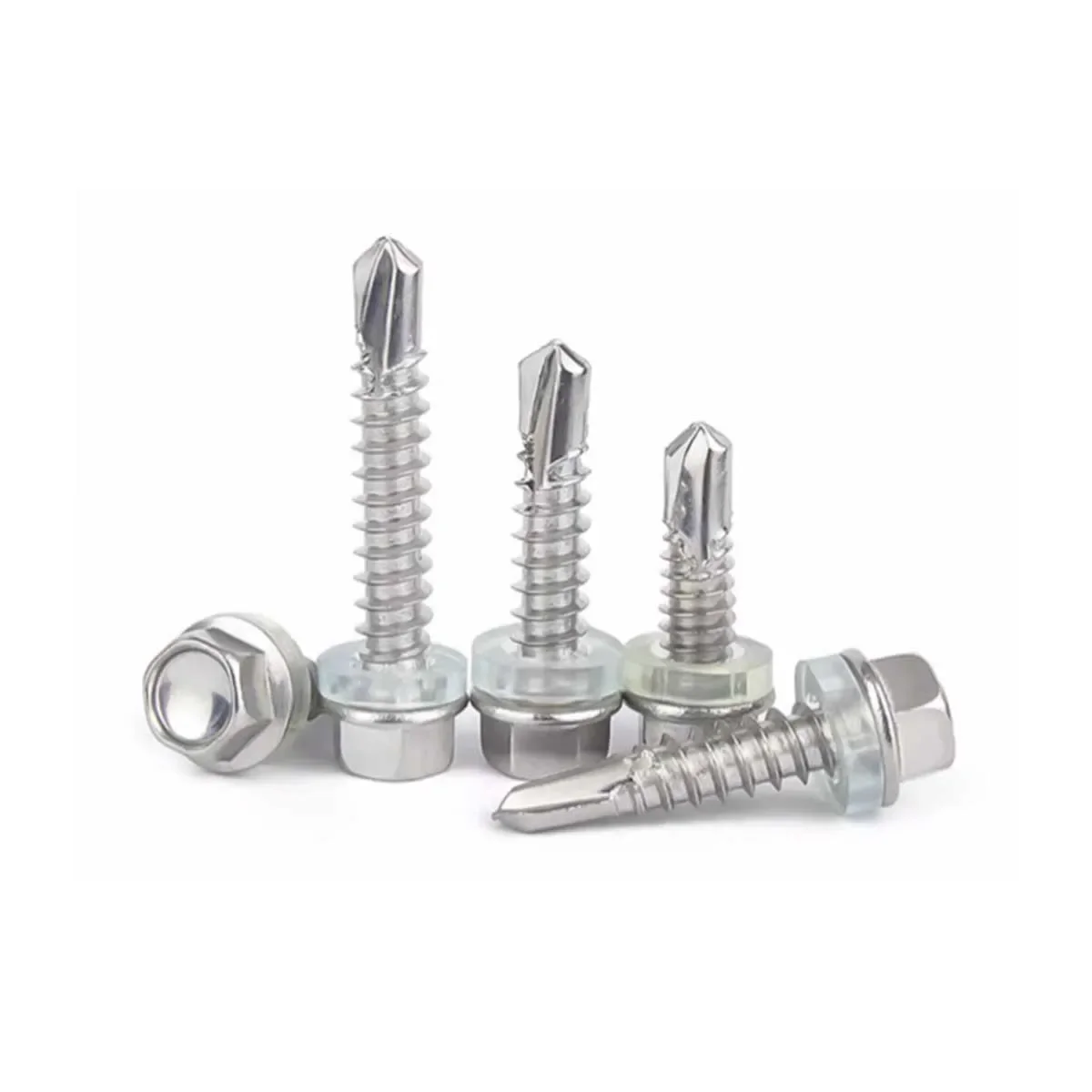 316 Stainless Steel External Hexagonal Drill Tail Screw/Color Steel Tile Self Tapping And Self Drilling Dovetail Bolt