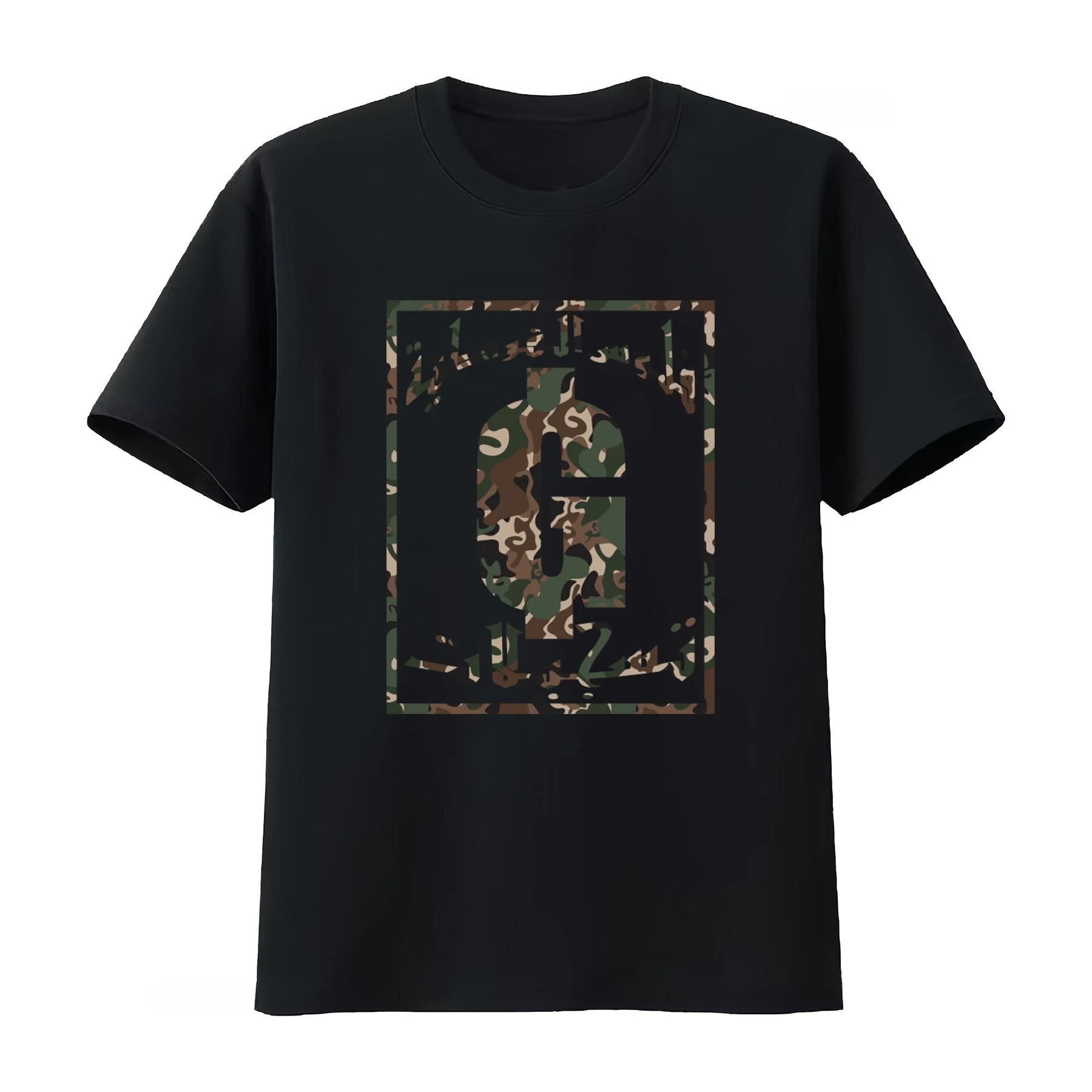 Goth Money Records Arabic Camo Logo T Shirt Y2K Black Kray Sickboyrari Streetwear Vintage Men Women 2026 Summer T Shirt