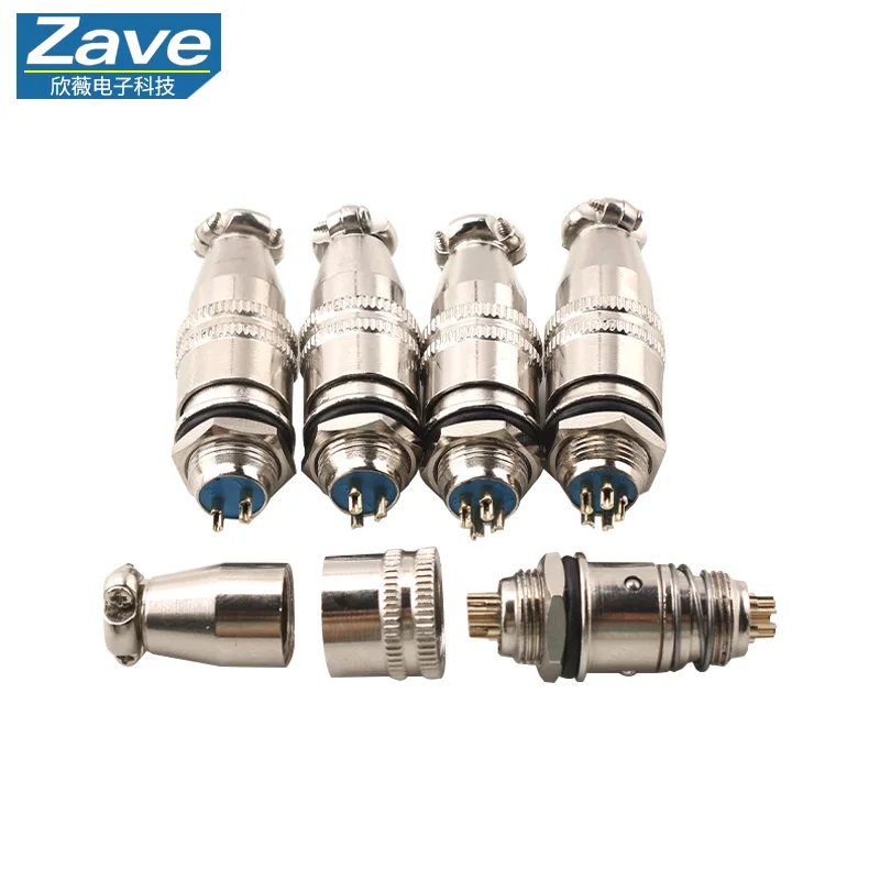Miniature Aviation Connector Plug & Socket: XS8/9/10JK Series (2/3/4/5-Pin Male/Female Connectors)