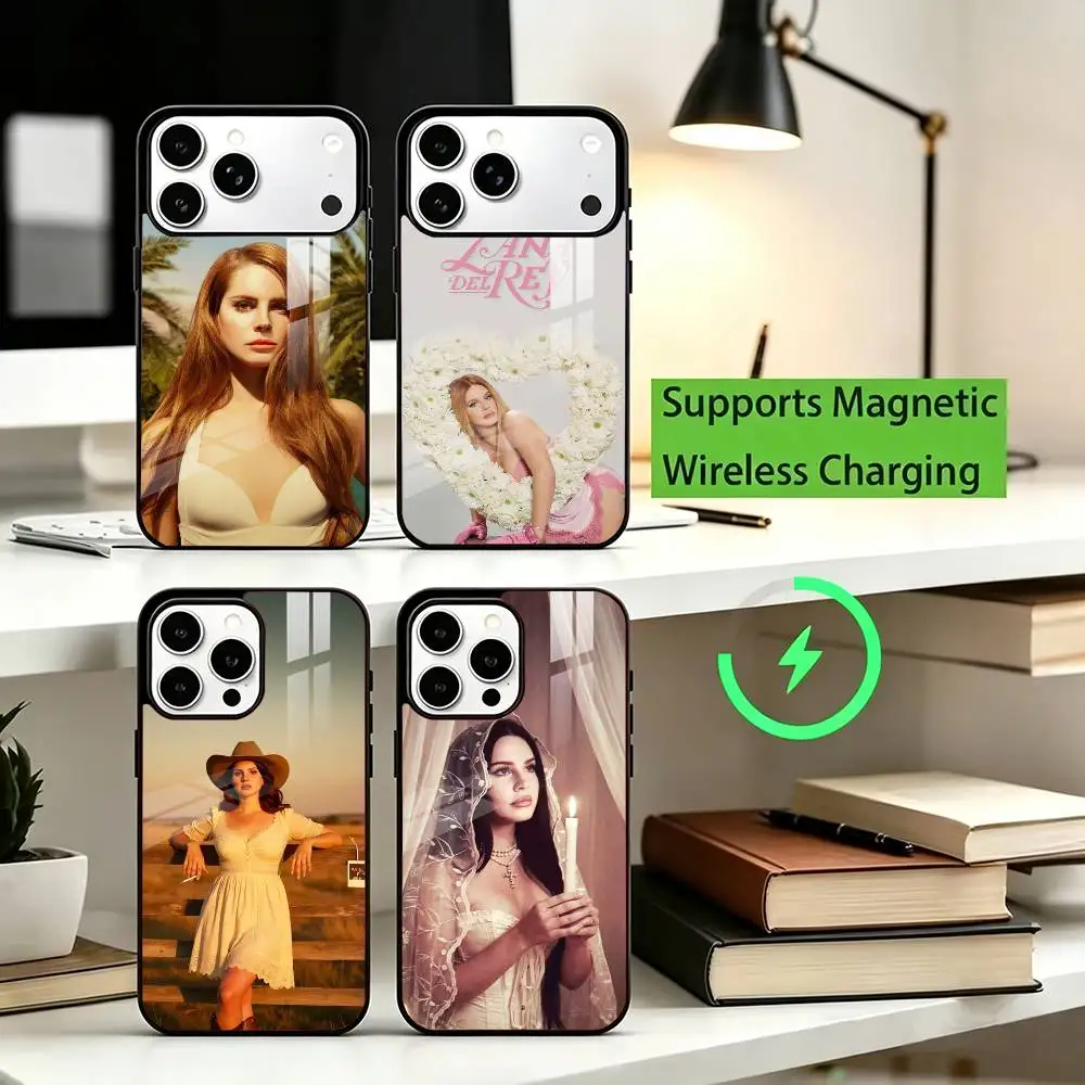 Born to Die American singer Lana Del Rey  Wireless Magnetic Charge Phone cover For iPhone 17,16,15,14,13,12,11Plus,Pro,Max