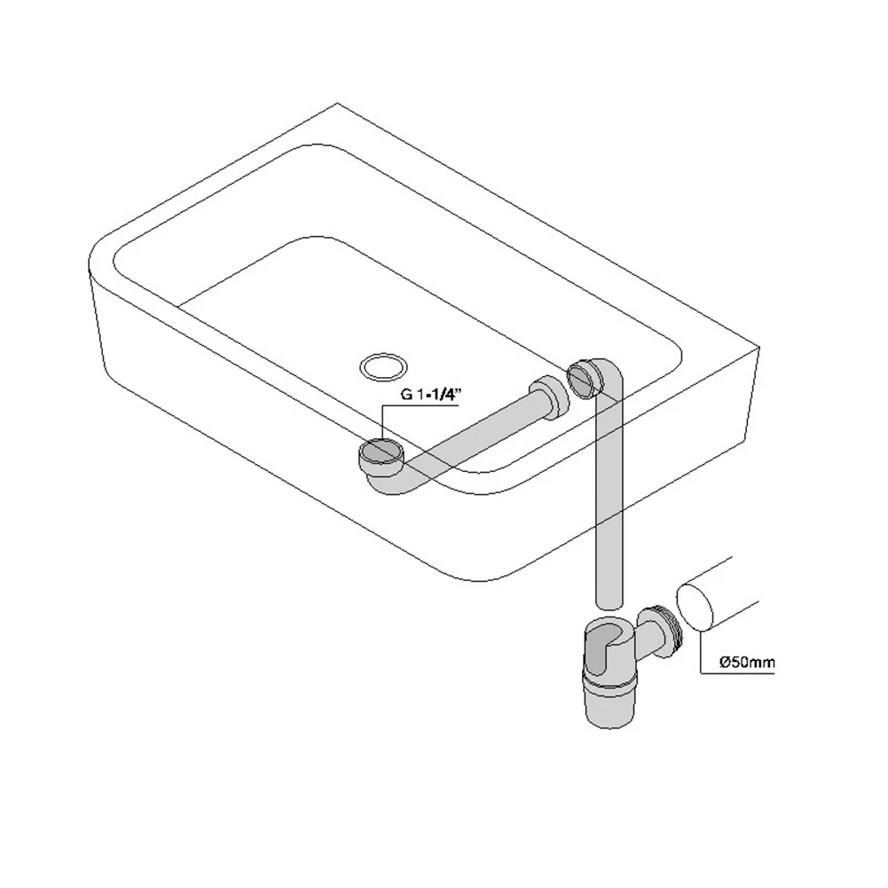 Space Saving Basin Drain Pipe with Filter Feature Perfect for Bathroom Installations Built to Last with PP Material