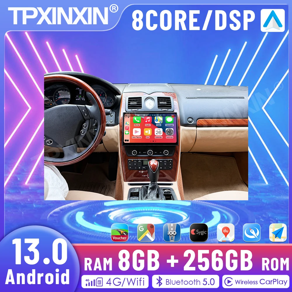 11.6 “ For Maserati Quattroporte 2008-2012 Android 13 Car Radio Touch Screen Carplay GPS Navigation Video Player Multimedia HU