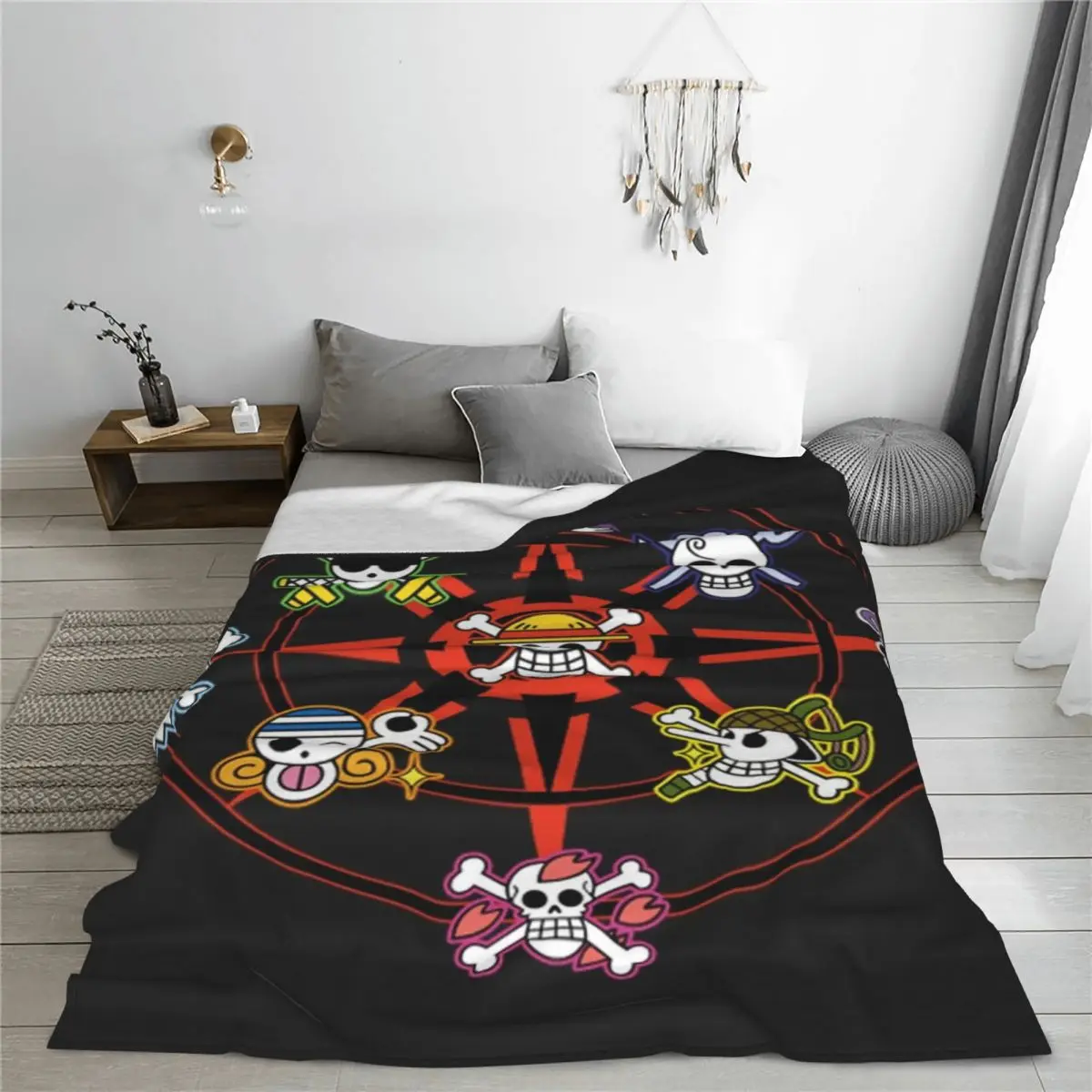 All Straw Hat Pirates Crew Four Seasons Universal Blanket Fireplace Can Be Laid Father's Day Gift