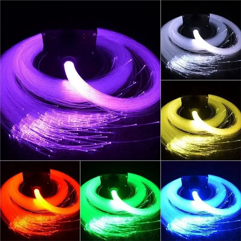 AU28-Fiber Optic Car Headliner Star Lamp Kit 300Pcs APP Control Home Roof Interior Atmosphere Light