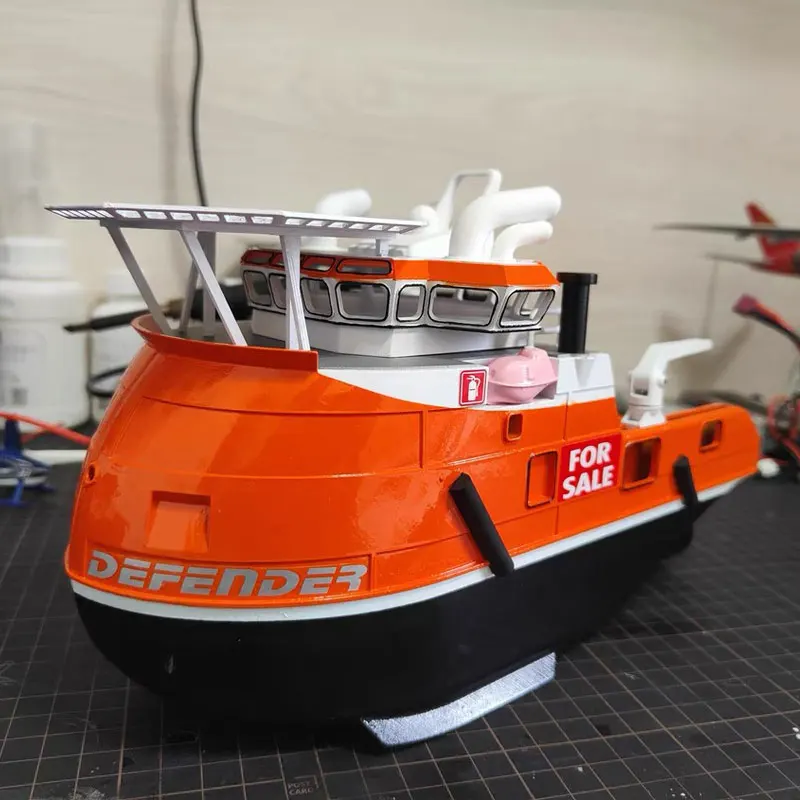 288mm Marine Engineering Ship Q Version 3D Printing Boat Model DIY Production Remote Control Ship Model Kit Toy