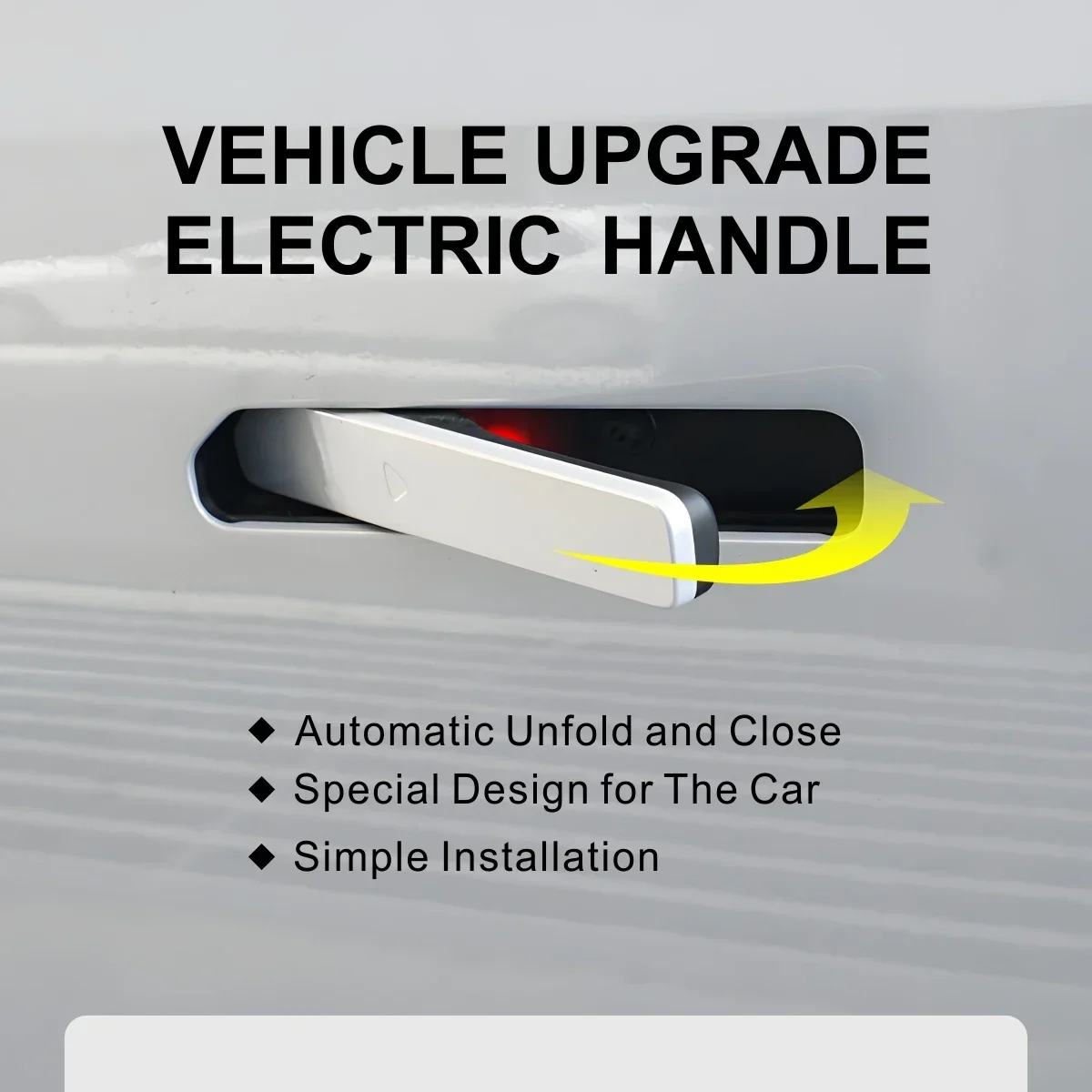 Refitted Upgrade Car Accessories Electric Handle for Changan LUMIN Automatic Unfold Door Handle With LED Red Light