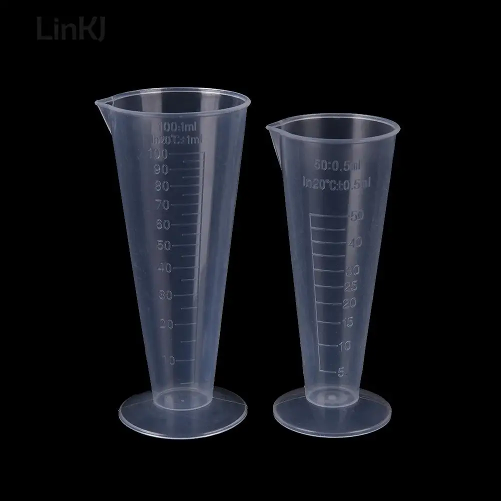 20/30/50/100ML Plastic Graduated Measuring Cup Liquid Container Epoxy Resin Silicone Making Tool Transparent Mixing Cup - Detail 1