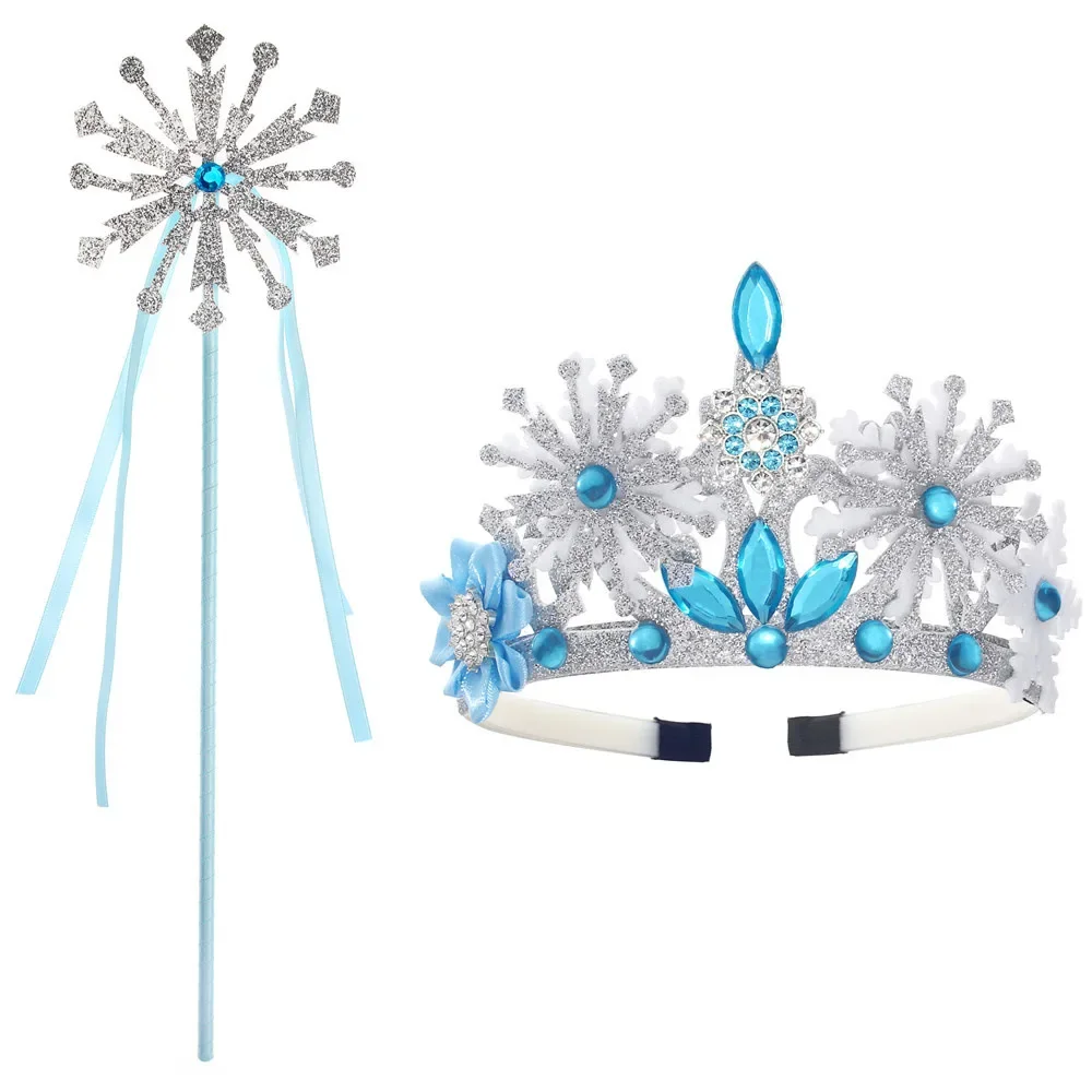 Children's Cartoon Three-dimensional Sequin Crown Mermaid Magic Wand Hair Accessories