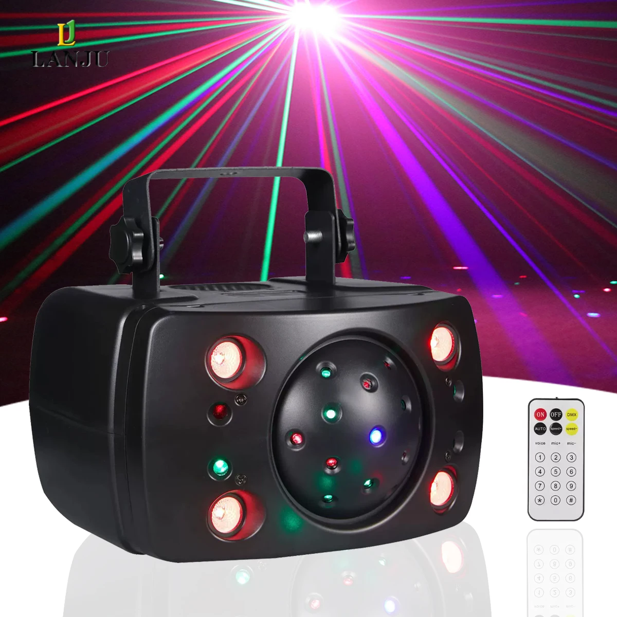 

30 Вт светодиодные сценические светильники RGB матрица бабочка лазер + эффект луча свет для дискотеки вечеринки Dj шоу событий домашняя комната праздничные украшения
