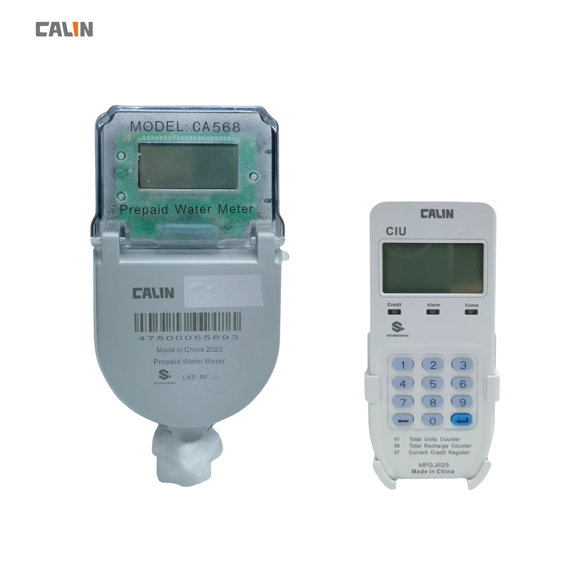 Class C R160 Accuracy Digital IP68 Multi Jet Dry Type Prepayment Token Water Flow Meter