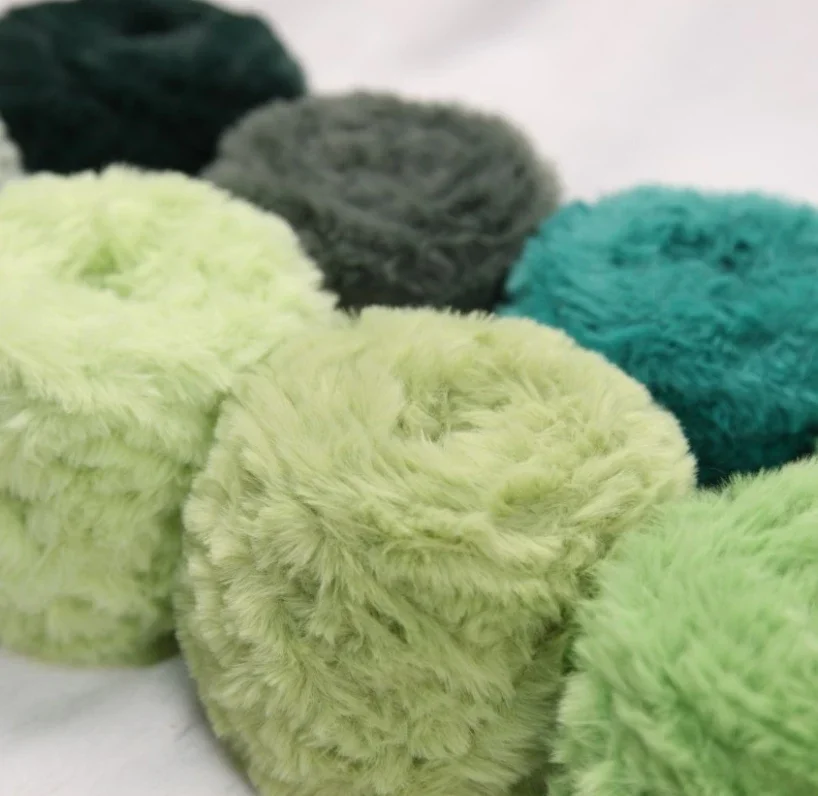 1 Skein 100 جرام سوبر لينة الفراء الغزل مكتنزة رقيق فو الفراء الغزل رمش الغزل ل الكروشيه وشاح متماسكة الملحقات والبطانيات