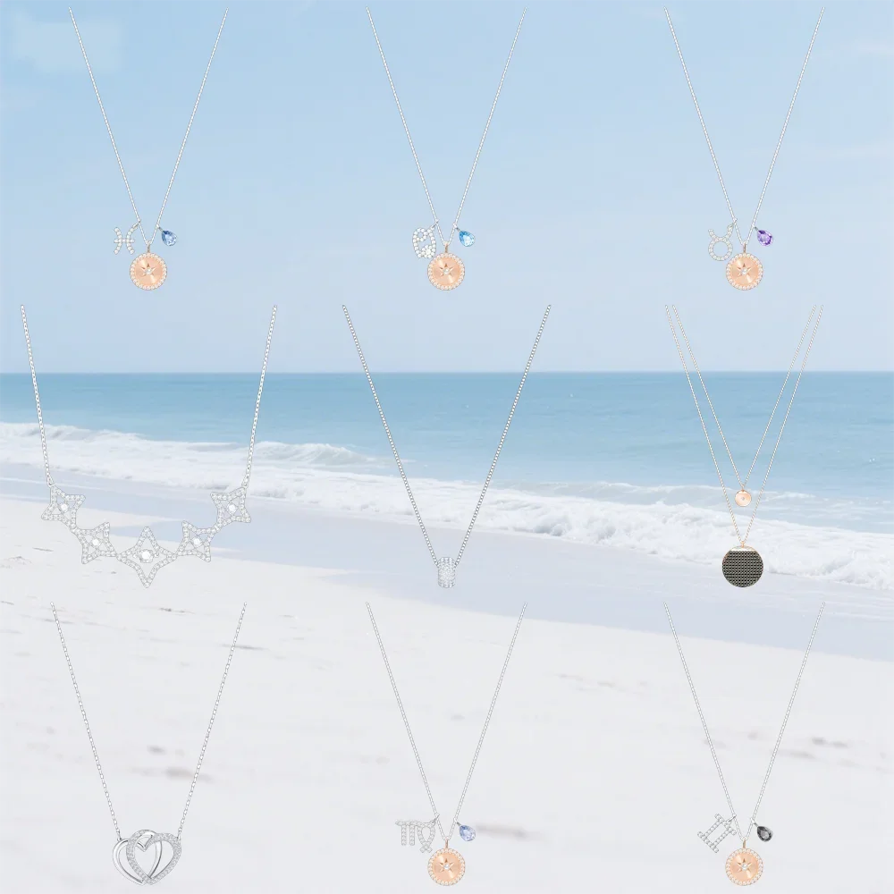 

Fashionable Gemstone Swa Necklace, Light and Luxurious, Versatile, Suitable for Girlfriends As Gifts