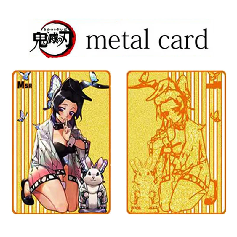 DIY 1pcs/set Demon Slayer Kamado Nezuko Kanroji Mitsuri Anime collection card Board game card toys Flash card Christmas gift