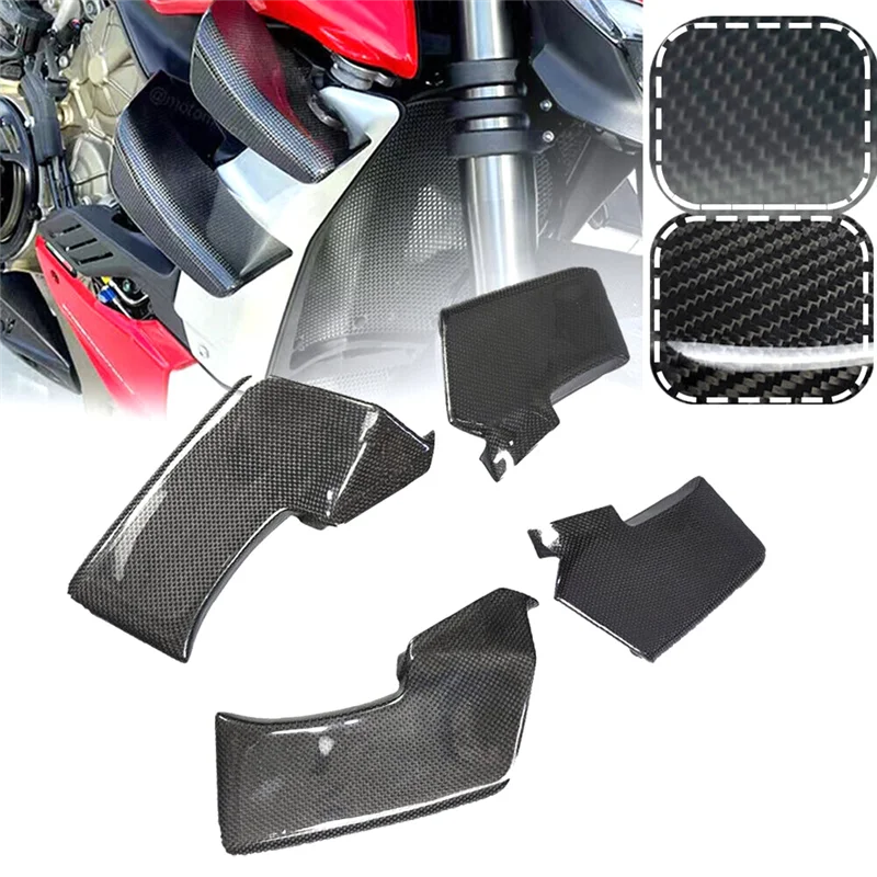 Motorcycle Winglet Aerodynamic Wing Kit Spoilers For DUCATI Streetfighter V2 V4 V4S V4SP Spoiler Fixed Winglets Wings
