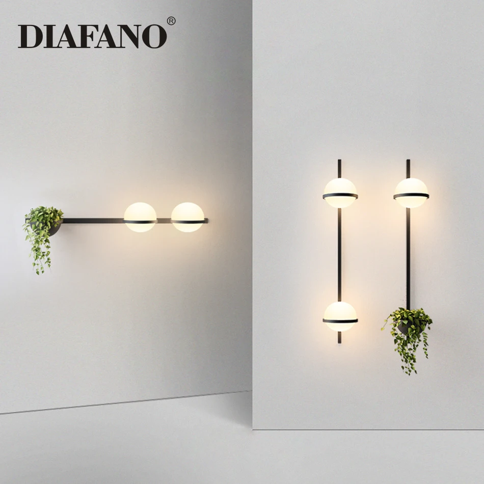 

LED Modern Art Deco Wall Lights Plant Wall Lamp Creative Decoration Nordic Light for Home Living Room Bedroom Indoor Decoration