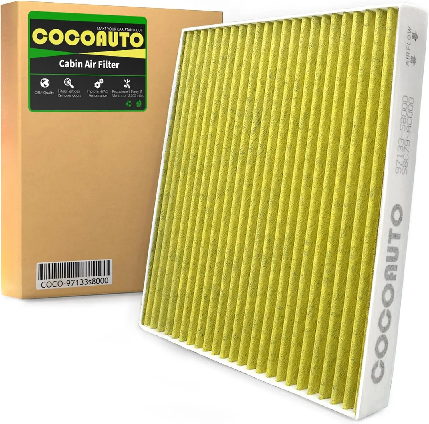 

Воздушный фильтр салона для Hyundai Palisade 2020 2021 2022 2023 2024 2025, замена 97133S8000 S8C79AC000 PC99525P, подходит для как OEM, Activ