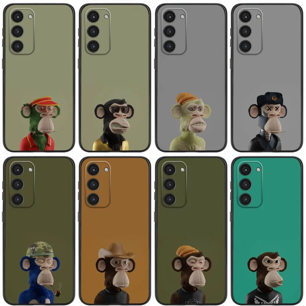 

Funny Ape 3D Phone Case For Samsung Galaxy A20,A21s,A22,A31,A32,A52,A53,A72,73,A80,A91 Soft Liquid Silicone Black Cover