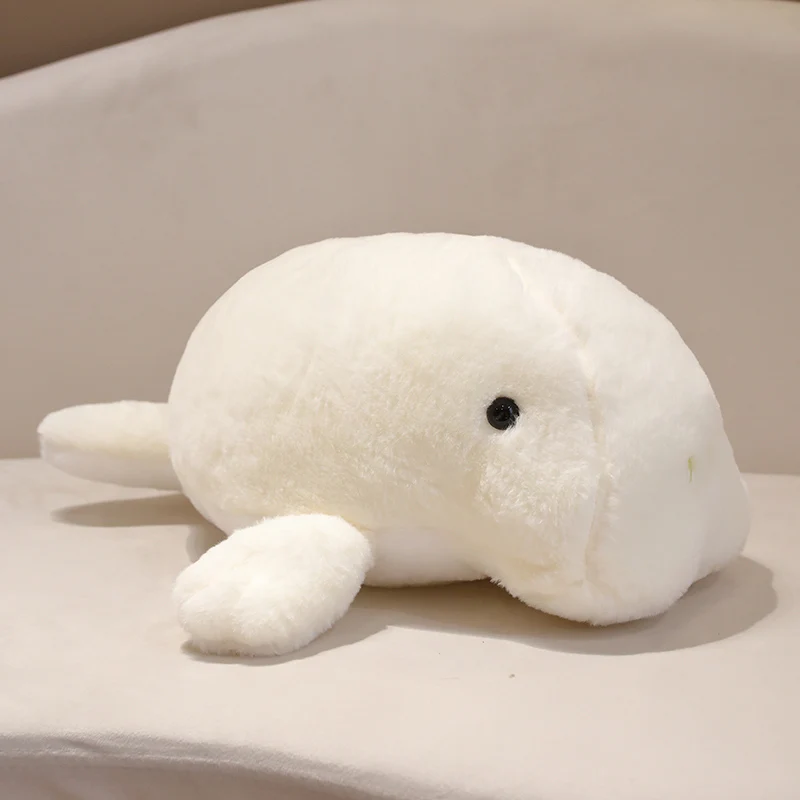 Muñeco de peluche de Dugong para niños, juguete Kawaii de 40/50cm, Animal de vaca marina realista, almohada de peluche, regalos de cumpleaños,