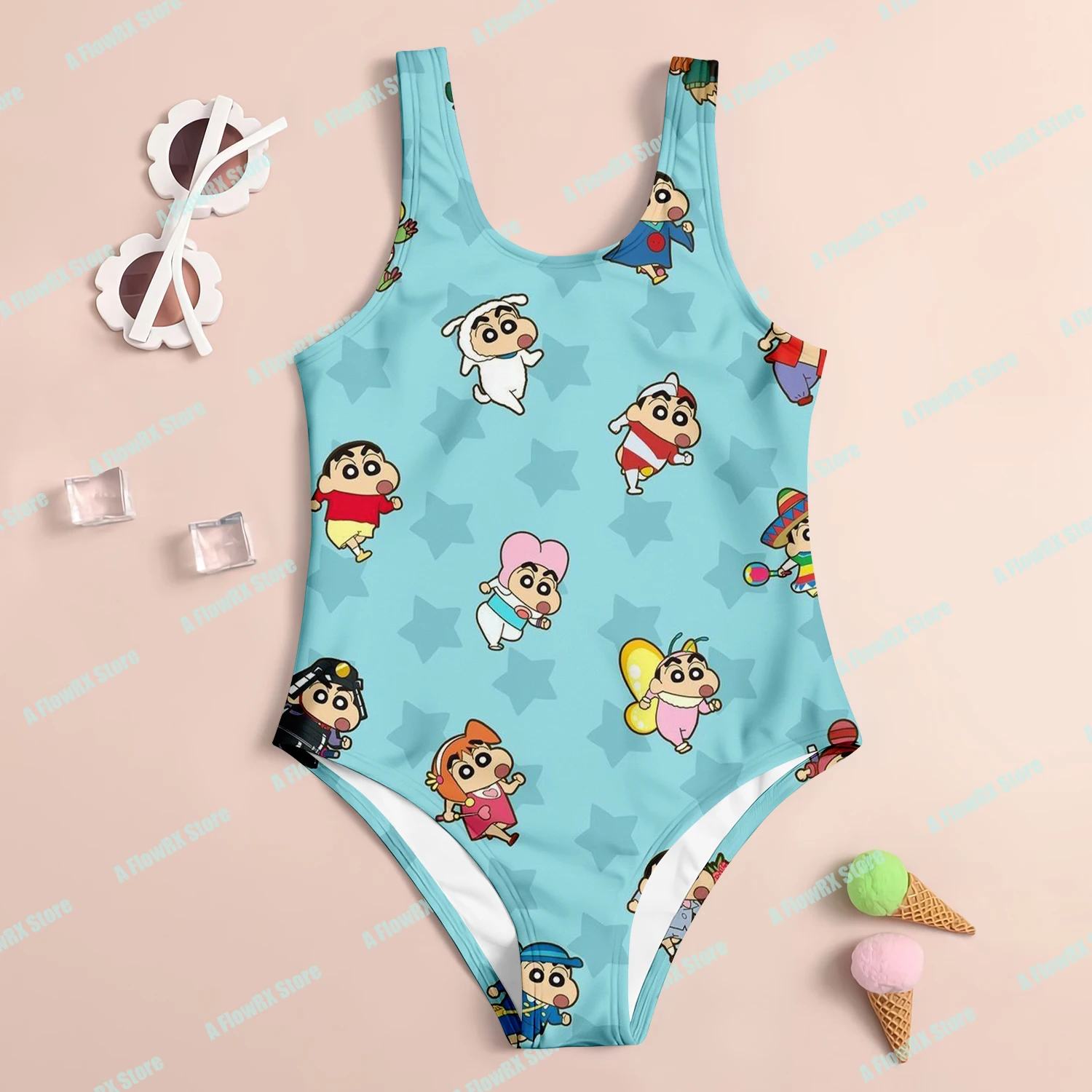 

Crayon Shin Chan Body-hugging Swimsuit 3D Ideal for Casual Outdoor Suitable for Men Women, Adults & Kids Breathable Comfortable