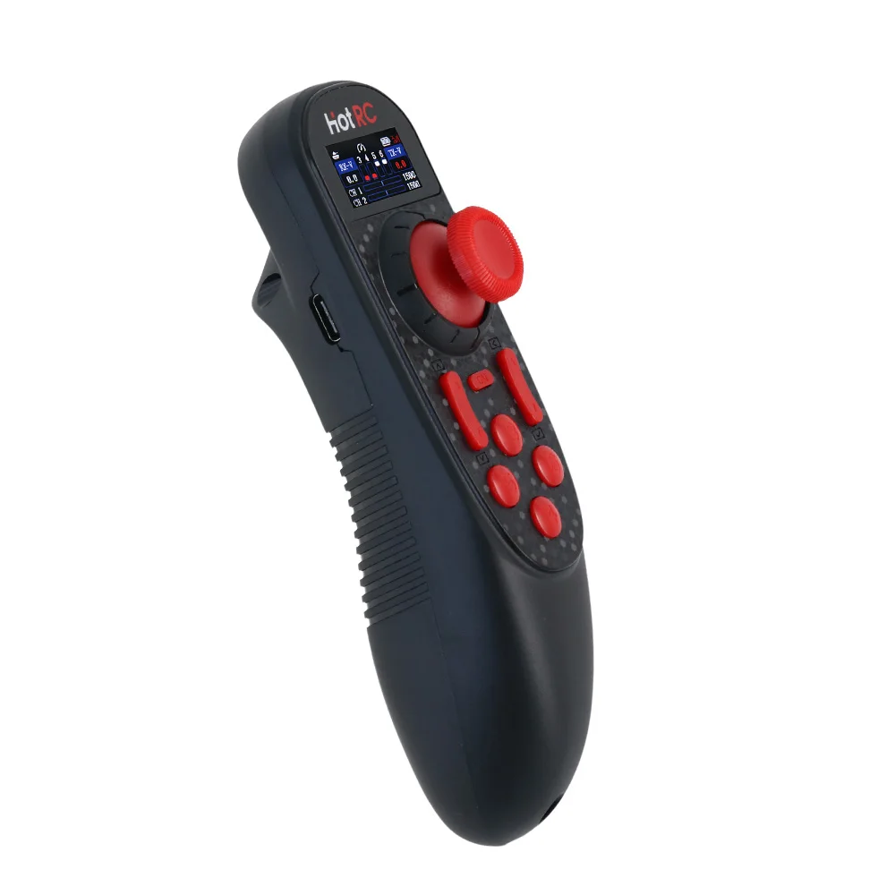 HOTRC Hot RC DS-650 DS 650 6CH 2.4GHz Radio System Transmitter Remote Controller with DS 600 PWM 6 Channel Receiver for RC Boat