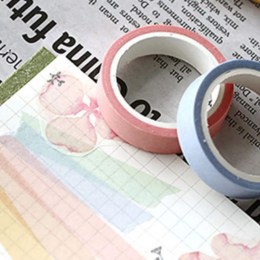 

5PCS Beautiful Washi Tape Colorful DIY Decorative Paper Adhesive Tapes for Home Crafts and Journals