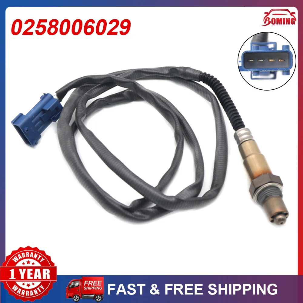 Car New Air Fuel Ratio Lambda Oxygen O2 Sensor 0258006029 For Peugeot 206 307 607 806 1628HV 9636148880 9636148882 101980700