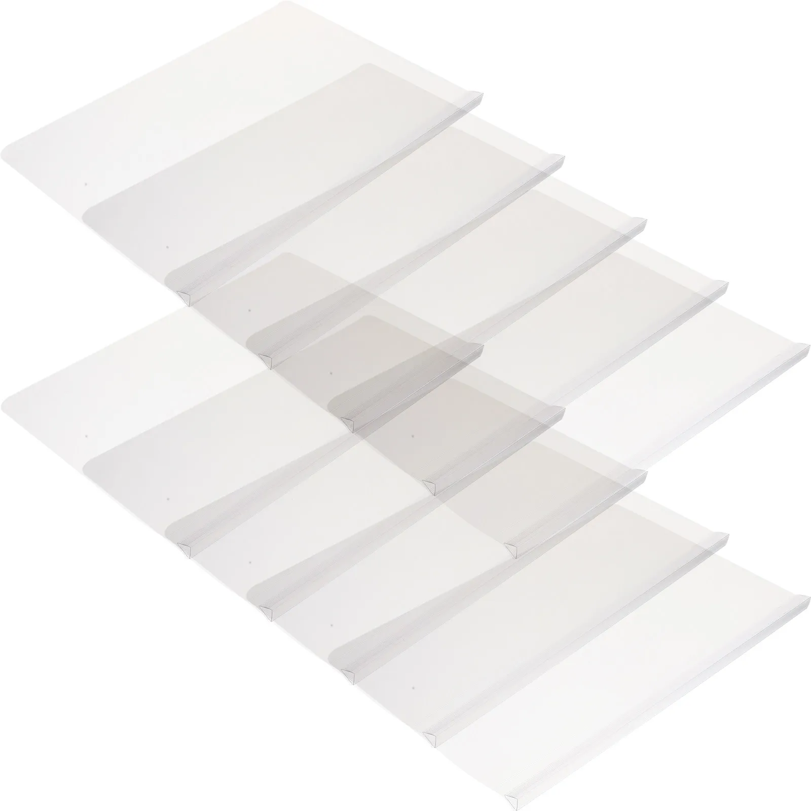 

10Pcs Sliding Bar File Folders A4 Transparent Report Covers Clear Document Organizers Lightweight Easy Clean for Office School